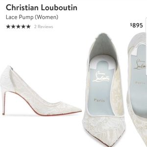Louboutin lace heels